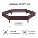 Клумба оцинкованная, d = 140 см, высота бортика 15 см, шоколад, Greengo