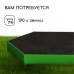Клумба оцинкованная, d = 140 см, высота бортика 15 см, ярко-зелёная, Greengo