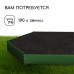 Клумба оцинкованная, d = 140 см, высота бортика 15 см, зелёная, Greengo