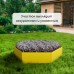 Клумба оцинкованная, d = 60 см, высота бортика 15 см, жёлтая, Greengo