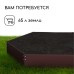 Клумба оцинкованная, d = 80 см, высота бортика 15 см, коричневая, Greengo