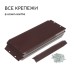 Клумба оцинкованная, d = 80 см, высота бортика 15 см, коричневая, Greengo
