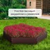 Клумба оцинкованная, d = 80 см, высота бортика 15 см, коричневая, Greengo