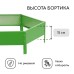 Клумба оцинкованная, d = 80 см, высота бортика 15 см, ярко-зелёная, Greengo