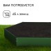 Клумба оцинкованная, d = 80 см, высота бортика 15 см, зелёная, Greengo
