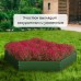 Клумба оцинкованная, d = 80 см, высота бортика 15 см, зелёная, Greengo
