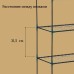 Стеллаж для рассады, 5 полок, 190 × 40 × 65 см, металлический каркас d = 12 мм, без чехла, Greengo