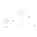 Вешалка для одежды Hanger Gufram Cactus Nero
