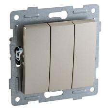 Выключатель трехклавишный без рамки Gusi Electric BRAVO С10В3-027