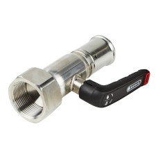 Кран шаровой HENCO из нерж. стали с ручкой, пресс-ВР 32x1 1/4quot;