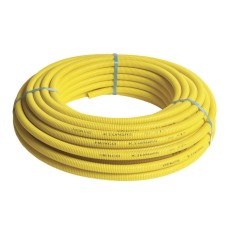 Труба HENCO STANDARD для газа в желтой гофре, PEXc-AL-PEXc, 16х2, (25)
