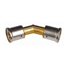 Угольник HENCO 45гр, латунь пресс, 32x32
