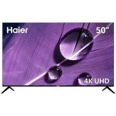 Телевизор Haier SMART TV S1, 50", 3840×2160, DVB-T/T2/C/S2, HDMI×3, USB×2, Smart TV, чёрный