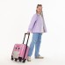 Чемодан детский 32 л (S) HappyAnt, отдел на молнии, цвет розовый