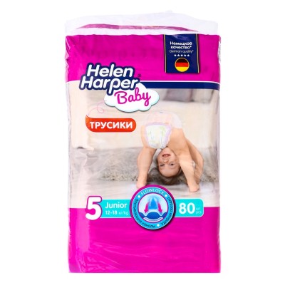 Трусики-подгузники Helen Harper Baby junior (12-18 кг), 80 шт