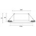 Встраиваемый светильник Hesby Lighting Glow HSBL_0102