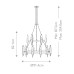 Подвесная люстра Hinkley Willow QN-WILLOW18-CBK