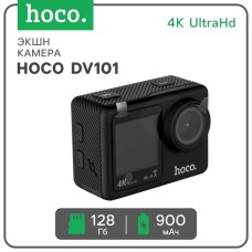 Экшн-камера Hoco, DV101, 4К видео, два цветных экрана, чёрная