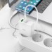 Сетевое зарядное устройство Hoco C113A, 1 Type-C, 1 USB, 65 Вт, PD + QC, белое