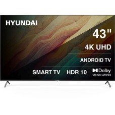 Телевизор Hyundai H-LED43BU7009, 43", 3840×2160, DVB-C/T2/S2, HDMI×3, USB×2, SmartTV, черный