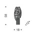 Настенный светильник IDL 448/3ASX black