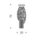 Потолочный светильник IDL 448/5PF black