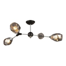 Потолочная люстра IMEX MD.4209-4-S CH+BK