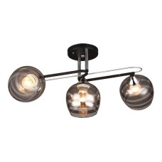 Люстра на штанге IMEX MD.1042-3-S BK+CH