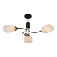 Люстра на штанге IMEX MD.3862-4-S BK+CP