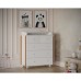 Комод пеленальный детский ИНКАНТО NUVOLLA LUX 800/5, 84х45х1107 см., 5 ящиков, белый/бук