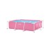 Бассейн каркасный Pink Frame Pool, 220х150х60 см, цвет розовый 28266NP
