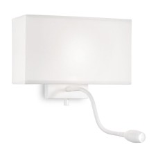 Настенный светильник Ideal Lux Hotel AP2 All White 215693