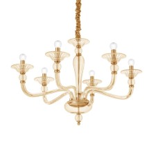 Подвесная люстра Ideal Lux Danieli SP6 Ambra 159942