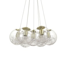 Подвесная люстра Ideal Lux Mapa Sat SP7 Ottone 176000