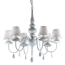 Подвесная люстра Ideal Lux Blanche SP6 Bianco 035581