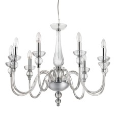 Подвесная люстра Ideal Lux Doge SP9 Trasparente 044453