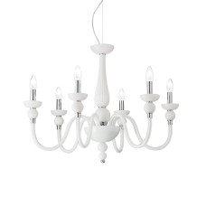 Подвесная люстра Ideal Lux Doge SP6 Bianco 113678