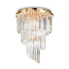 Потолочная люстра Ideal Lux Carlton PL12 Oro 213507