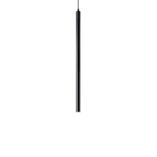 Подвесной светодиодный светильник Ideal Lux Ultrathin SP1 Small Round Nero 156699