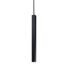Подвесной светодиодный светильник Ideal Lux Ultrathin SP1 Small Square Nero 194202