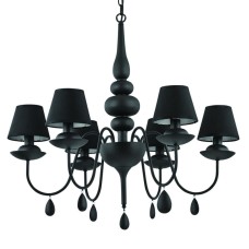 Подвесная люстра Ideal Lux Blanche SP6 Nero 111872