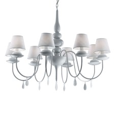 Подвесная люстра Ideal Lux Blanche SP8 Bianco 035574