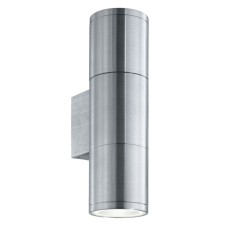 Уличный настенный светильник Ideal Lux Gun AP2 Small Alluminio 033013