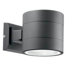 Уличный настенный светильник Ideal Lux Snif Round AP1 Antracite 061467