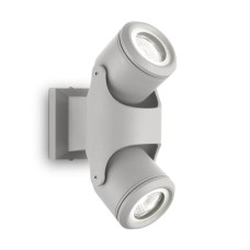 Уличный настенный светильник Ideal Lux Xeno AP2 Grigio 129518