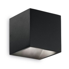 Уличный настенный светодиодный светильник Ideal Lux Rubik AP1 Nero 142302