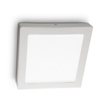 Настенно-потолочный светодиодный светильник Ideal Lux Universal 24W Square Bianco 138657