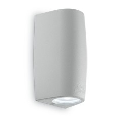 Уличный настенный светильник Ideal Lux Keope AP2 Small Grigio 147796