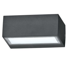Уличный настенный светильник Ideal Lux Twin AP1 Antracite 115368
