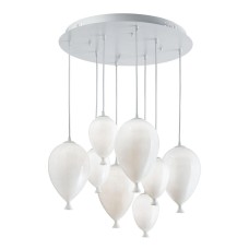 Подвесная люстра Ideal Lux Clown SP8 Bianco 100883